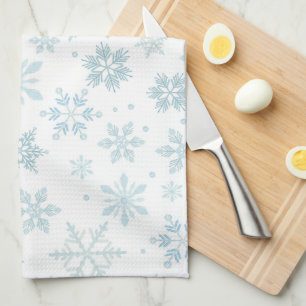 Waterverf Sneeuwvlok Keuken Theedoek