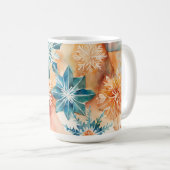 Waterverf sneeuwvlokken kerst Mok (Voorkant rechts)