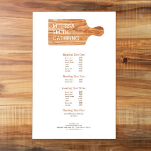Waterverf Snijraad Catering Chef Logo Flyer