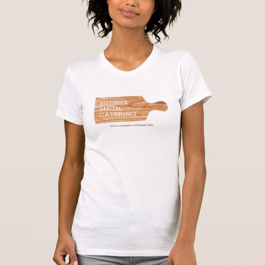 Waterverf Snijraad Catering Chef Logo T-shirt (Voorkant)
