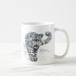 Waterverf Snow Leopard Koffiemok
