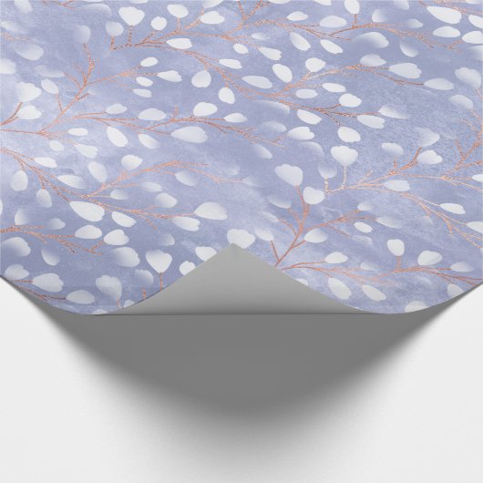 Waterverf Snowdrops Lavender/Koper ID726 Cadeaupapier (Hoek)