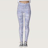 Waterverf Snowdrops Lavender/Koper ID726 Leggings (Voorkant)