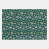 Waterverf Snowflakes kerst Inpakpapier Vel (Voorkant 2)