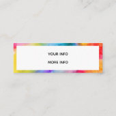 Waterverf sociale media mini visitekaartje (Achterkant)