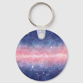 Waterverf Space sleutelhanger