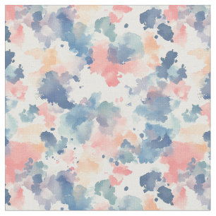 Waterverf spat roze blauw stof