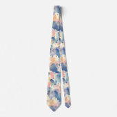 Waterverf spat roze blauw stropdas (Voorkant)