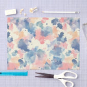 Waterverf spat roze blauw tissuepapier (Craft)