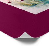 Waterverf spatter afremmen poster (Hoek)