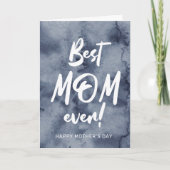 waterverf spetst de beste moeder ooit moederdag kaart (Voorkant)