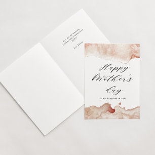 waterverf spetter happy mother's day kaart