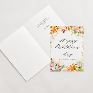 waterverf spetter happy mother's day kaart