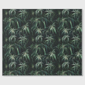 Waterverf Spider Plant (Donker) Cadeaupapier (Vlak)