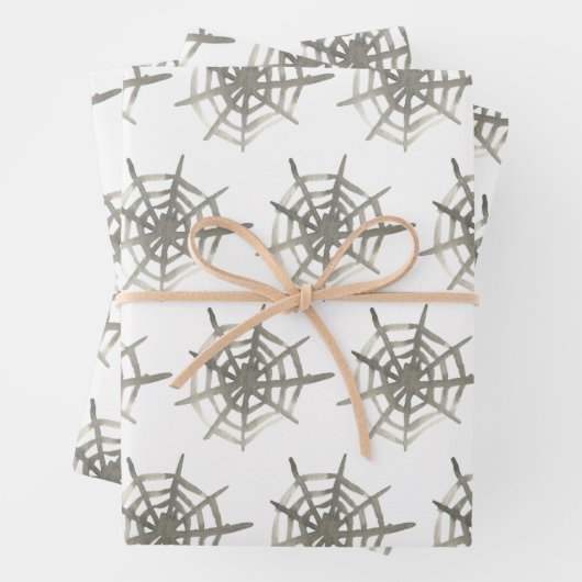 Waterverf Spider Web Pattern Inpakpapier Vel (In situ)