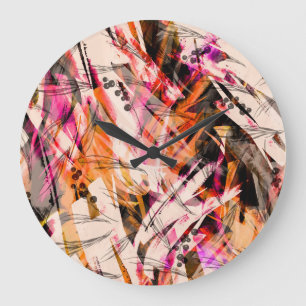 Waterverf splash, abstracte achtergrond. grote klok