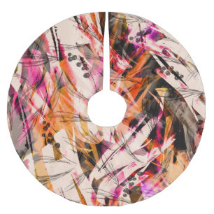Waterverf splash, abstracte achtergrond. kerstboom rok