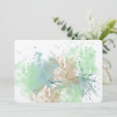 Waterverf Splash Birthday Kaart (Staand voorkant)