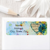 Waterverf Splash Bladmuziek Hart Etiket (Insitu)