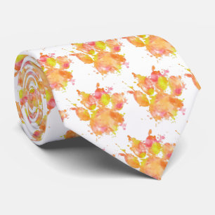 Waterverf Splash Dog Paw Print Patroon Stropdas