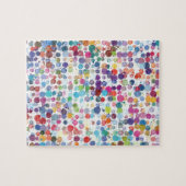 Waterverf Splash Dot Patroon Legpuzzel (Horizontaal)