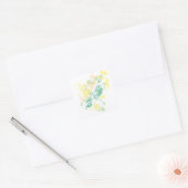Waterverf Splash Dragonfly Square Sticker (Envelop)