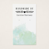 Waterverf Splash Earring Display Kaart (Voorkant)