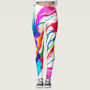 Waterverf Splash-Leggings Leggings