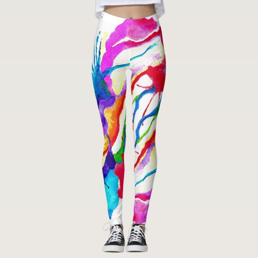 Waterverf Splash-Leggings Leggings (Voorkant)