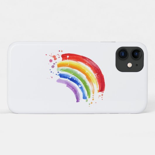 Waterverf Splash Rainbow Case-Mate iPhone Case (Achterkant (horizontaal))