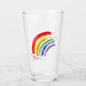 Waterverf Splash Rainbow Glas (Voorkant)