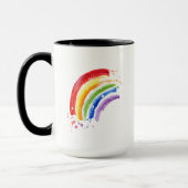 Waterverf Splash Rainbow Mok (Links)