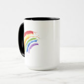 Waterverf Splash Rainbow Mok (Voorkant links)