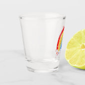 Waterverf Splash Rainbow Shot Glas (Links)