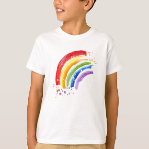 Waterverf Splash Rainbow T-shirt