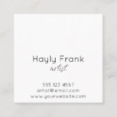 Waterverf Splash Rainbow Vierkante Visitekaartje (Voorkant)