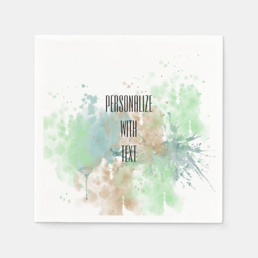 Waterverf Splash Servetten (Voorkant)