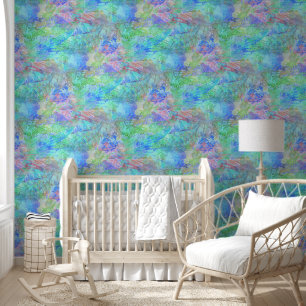 Waterverf Splashes - Naadloos Patroon 4 Behang