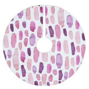 Waterverf Splashes: roze, Paarse. Kerstboom Rok