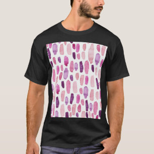Waterverf Splashes: roze, Paarse. T-shirt