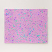 Waterverf Splatter op roze puzzel (Horizontaal)
