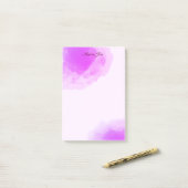 Waterverf Splatter Paars Post-it® Notes (Op bureau)