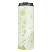 Waterverf Spletters Groen en Sage Thermosbeker (Achterkant)