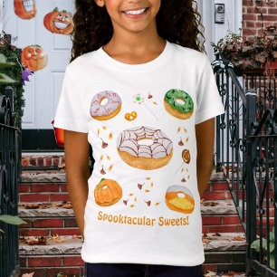 Waterverf Spooktacular Snoepjes! Halloween Snoepgo T-shirt