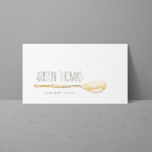 Waterverf Spoon Catering, Chef Visitekaartje