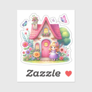 Waterverf Spring Baby Fairy Sticker