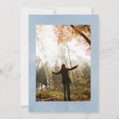 Waterverf Spring Birch Tree Celebration of Life Kaart (Achterkant)