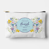 Waterverf Spring Bloemen Bijbelvers Gepersonalisee Etui (Voorkant)