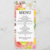 Waterverf Spring flatMenu Kaart (Voorkant)