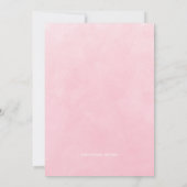 Waterverf Spring Flowers Bridal Luncheon Kaart (Achterkant)